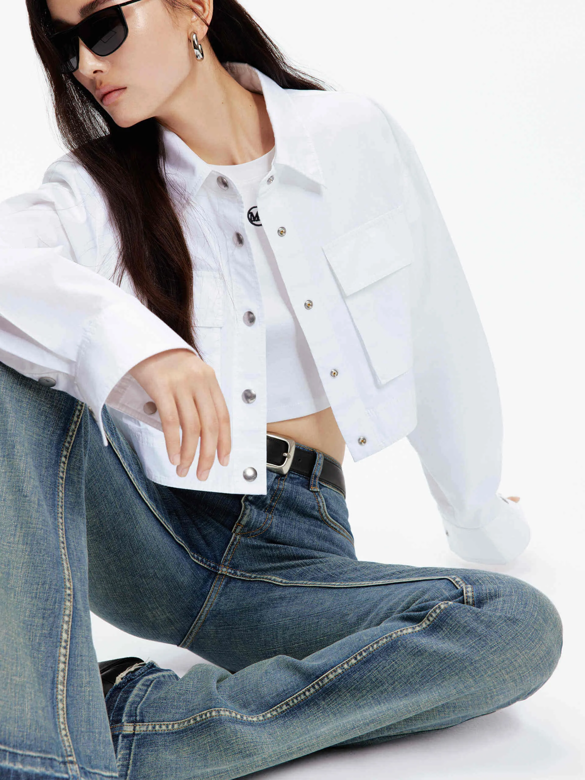 Cotton Front Pocket Jacket